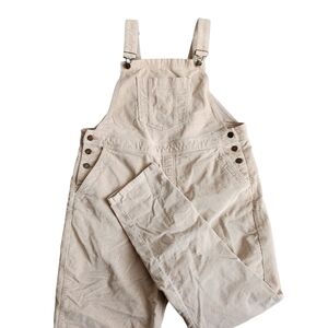 BODEN Corduroy Girlfriend Overalls Dungarees Women's 14 Beige Indie Cottagecore